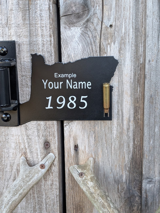 Customize Your State Outline with Name/Year