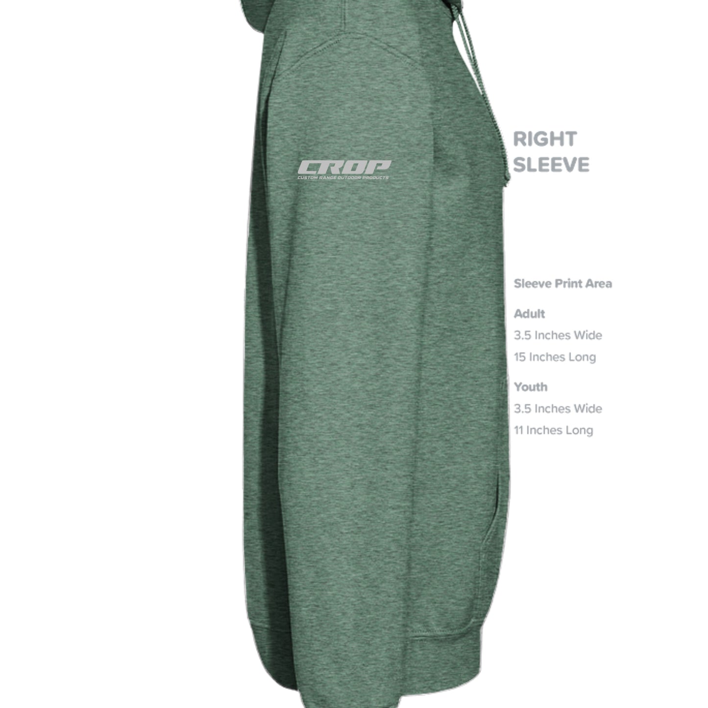 Heather Sport Dark Green - G185 - SLEEVE_RIGHT