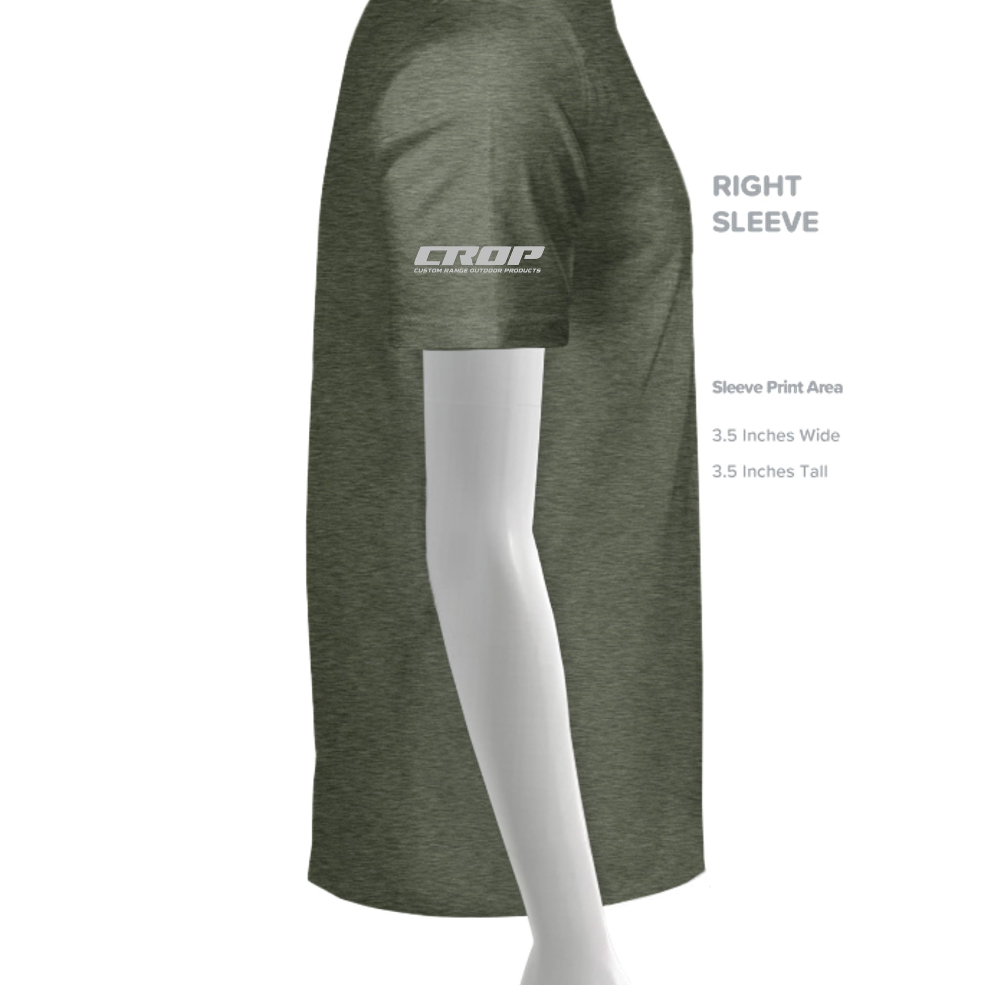 HEATHER MILITARY GREEN - G500 - SLEEVE_RIGHT